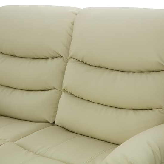 Sorreno Bonded Leather Recliner 2 Seater Sofa In Ivory_11
