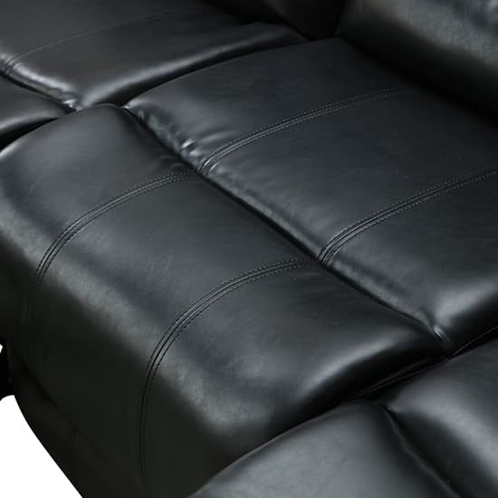 Sorreno Bonded Leather Recliner 3 Seater Sofa In Black_10