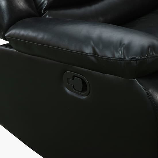 Sorreno Bonded Leather Recliner Corner Sofa In Black_8