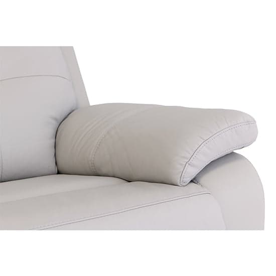 Sotra Fabric Electric Recliner 3 Seater Sofa In Light Grey_6
