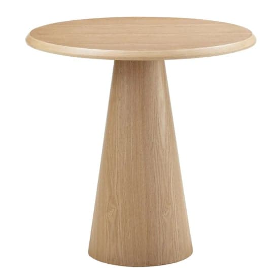 Sousse Round Wooden Lamp Table In Oak And Black_2