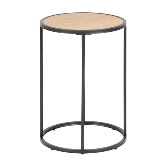 Sparks Tall Wooden Side Table In Matt Wild Oak Furniture in Fashion