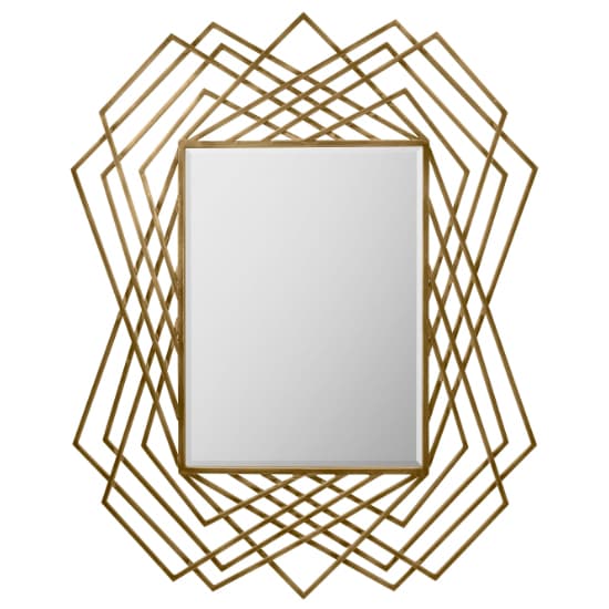 Spectra Rectangular Wall Mirror In Gold Frame_2