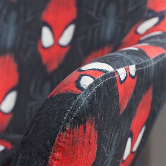 Spider-Man Childrens Fabric Occasional Chair In Black_4