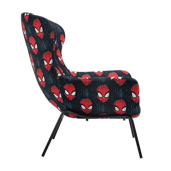 Spider-Man Childrens Fabric Occasional Chair In Black_8