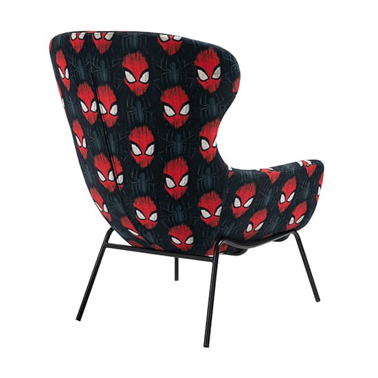 Spider-Man Childrens Fabric Occasional Chair In Black_9