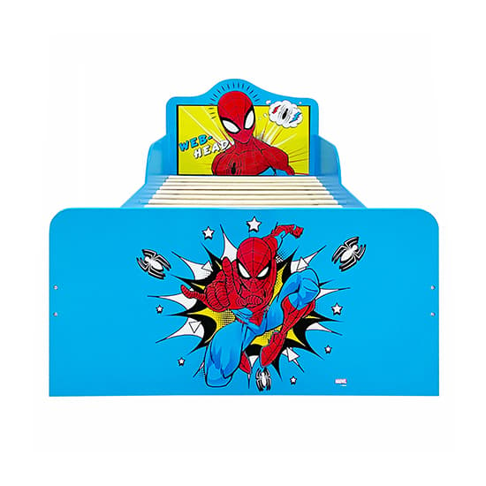 Spider-Man Childrens Wooden Single Bed In Blue_6