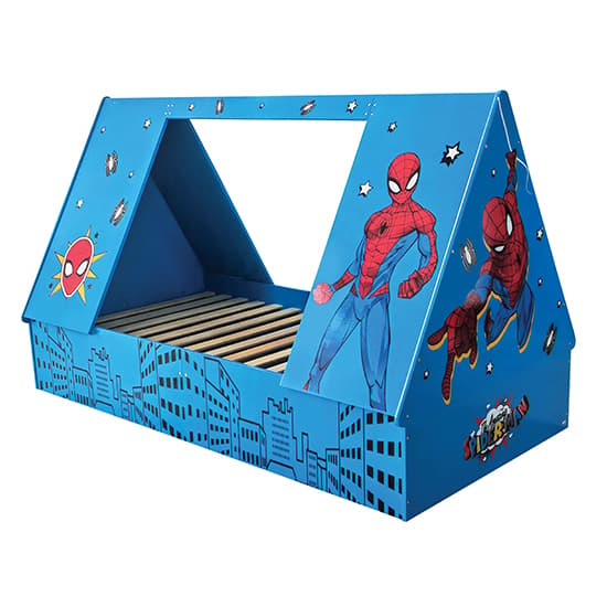 Spider-Man Childrens Wooden Single Tent Bed In Blue_5