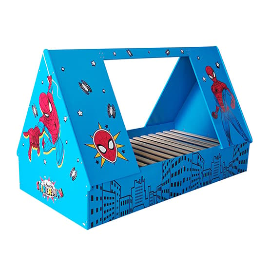 Spider-Man Childrens Wooden Single Tent Bed In Blue_6
