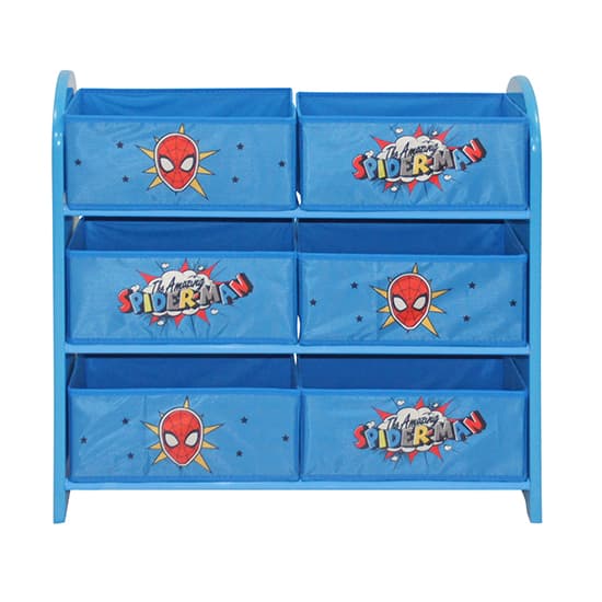 Spider-Man Childrens Wooden Storage Cabinet In Blue_3