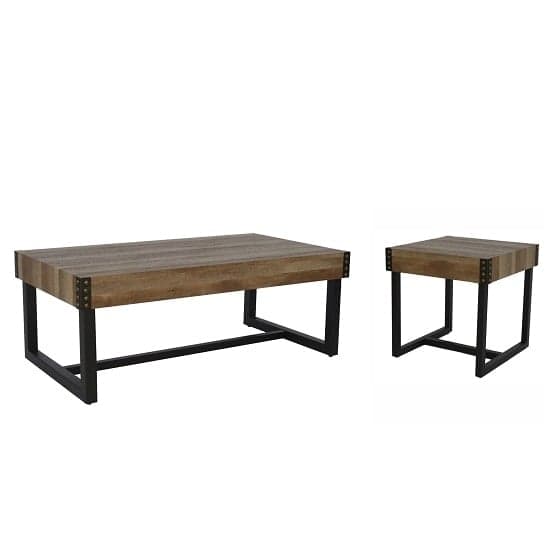 Stacey Wooden Square End Table With Black Metal Legs_2