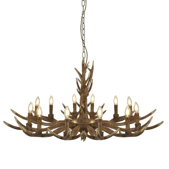 Stag 12 Lights Ceiling Pendant Light In Natural_1