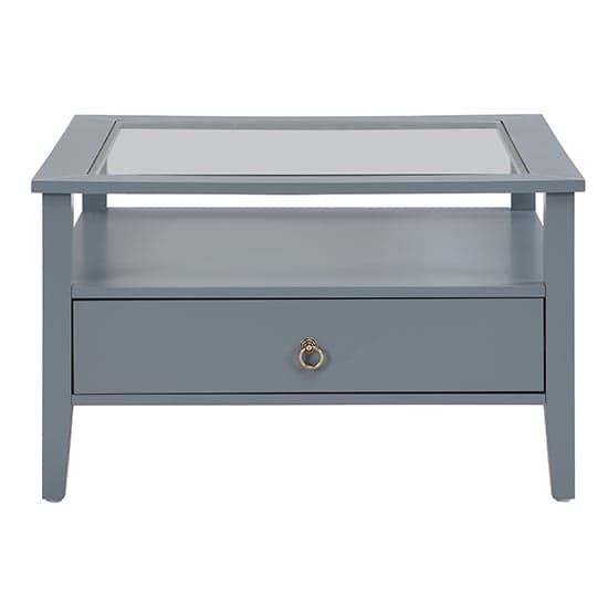 Stanley Square Glass Coffee Table With 2 Drawers In Grey_4