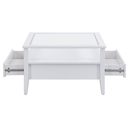 Stanley Square Glass Coffee Table With 2 Drawers In White_5