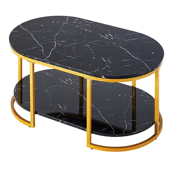 Staten High Gloss Coffee Table In Black Milano Marble Effect_4