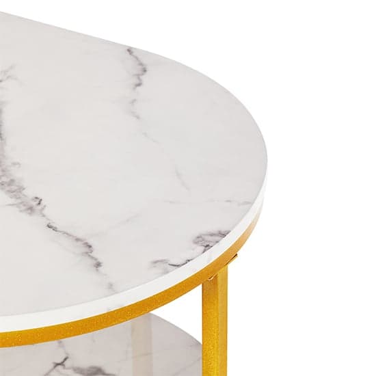 Staten High Gloss Coffee Table In White Diva Marble Effect_7