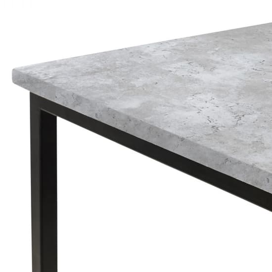 Salome Wooden Laptop Desk In Concrete Effect With 2 Shelves_5