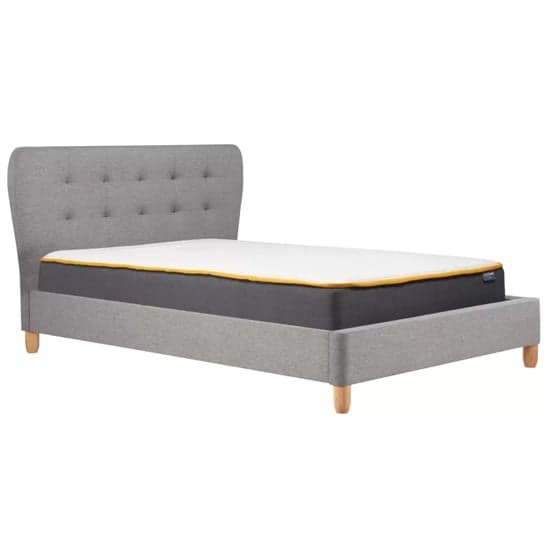 Stock Fabric King Size Bed In Grey_2
