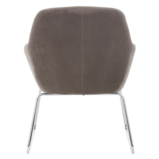 Porrima Fabric Chair in Grey With Stainless Steel Legs   _4