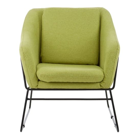Porrima Green Chair With Stainless Steel Legs     _1