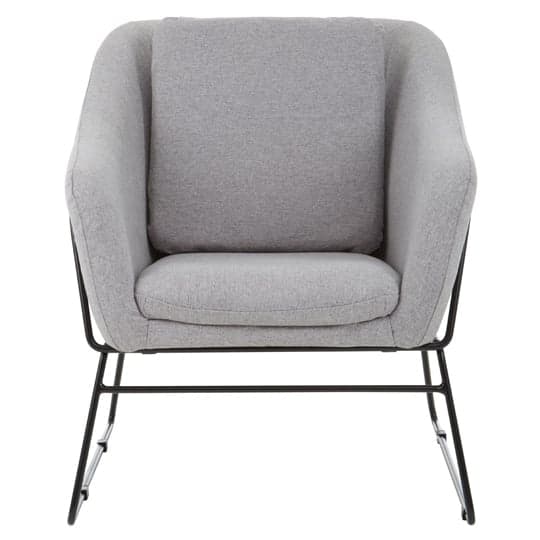 Porrima Grey Chair With Stainless Steel Legs     _1