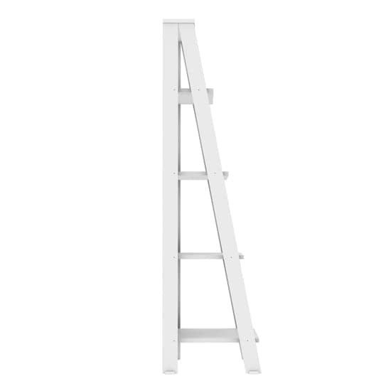 Stockholm Wooden 4-Tier Ladder Bookshelf In White_3