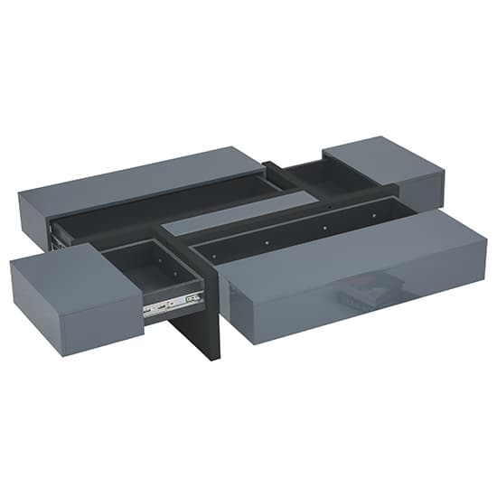 Storm High Gloss Storage Coffee Table In Grey And Black_4