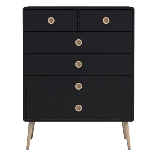 Strafford Wooden Chest Of 6 Drawers In Black_2