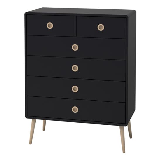 Strafford Wooden Chest Of 6 Drawers In Black_3