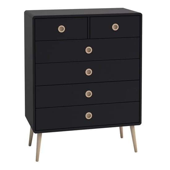Strafford Wooden Chest Of 6 Drawers In Black_1