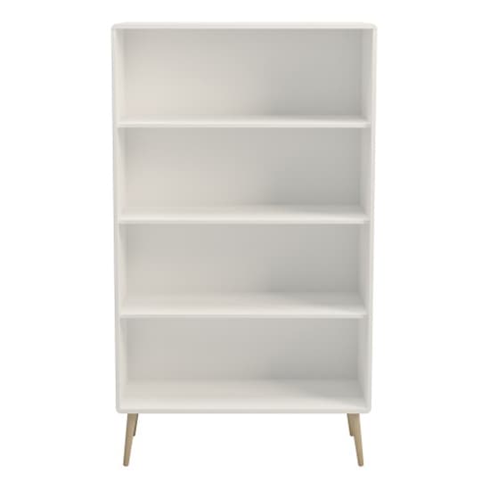 Strafford Wide Wooden Bookcase In Off White_3