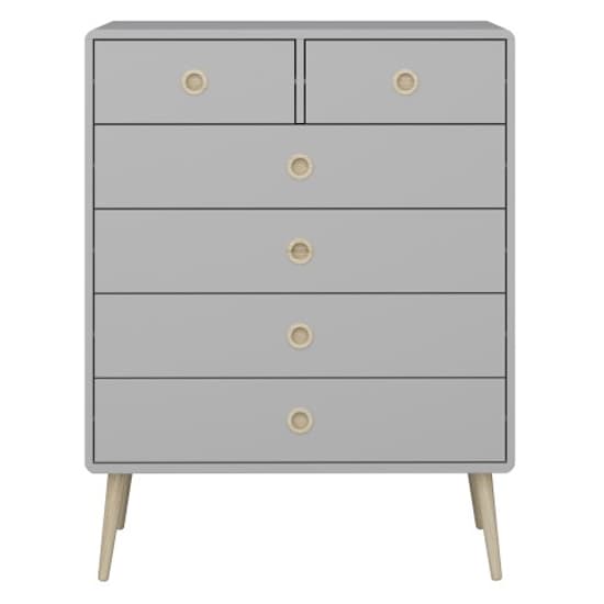 Strafford Wooden Chest Of 6 Drawers In Grey_2
