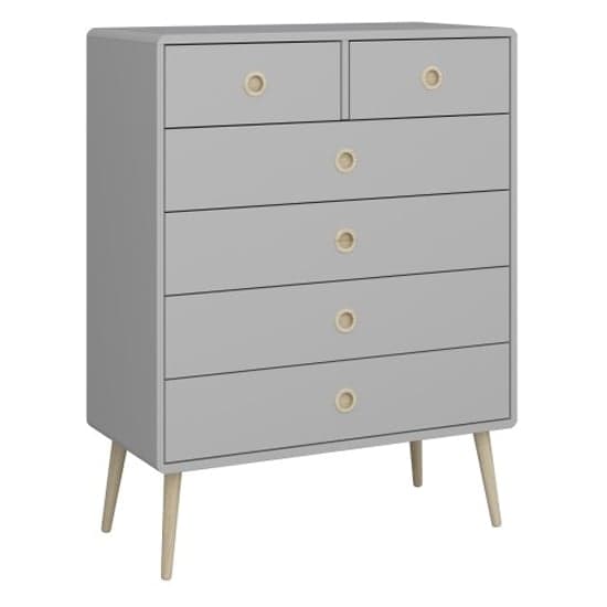 Strafford Wooden Chest Of 6 Drawers In Grey_1