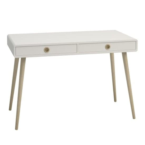 Strafford Wooden Study Desk With 2 Drawers In Off White_1