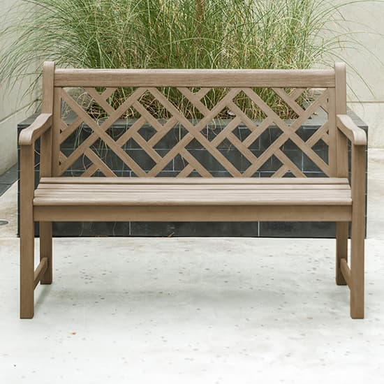 Strox Outdoor Chorus 4Ft Wooden Seating Bench In Chestnut_1