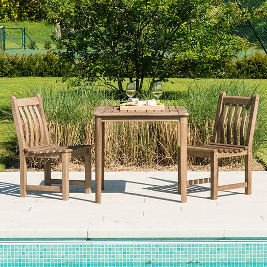 Strox Outdoor Wooden Dining Table With 2 Chairs In Chestnut_1
