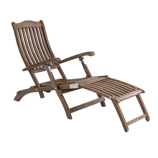 Strox Outdoor Relaxing Chair With Side Table In Chestnut_3