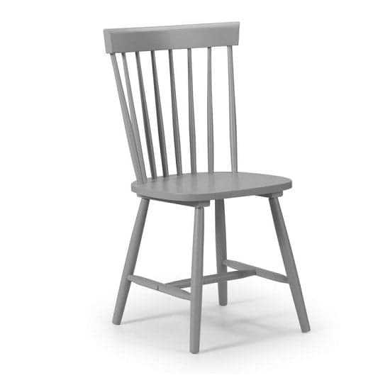 Takiko Wooden Dining Chair In Grey Lacquered Finish_1