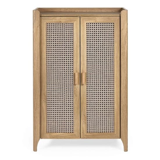Sumter Wooden Shoe Storage Cabinet With 2 Doors In Oak_3