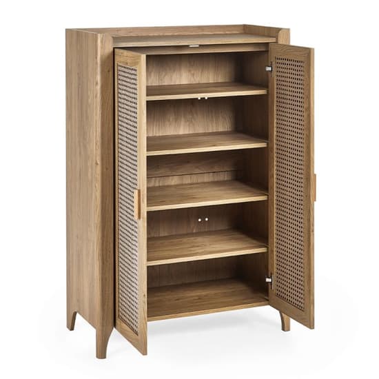 Sumter Wooden Shoe Storage Cabinet With 2 Doors In Oak_4