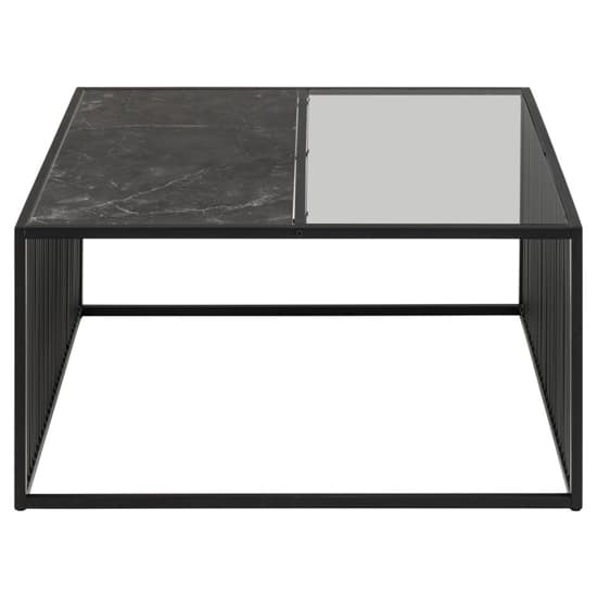 Surf Glass And Wooden Coffee Table With Matt Black Base_3