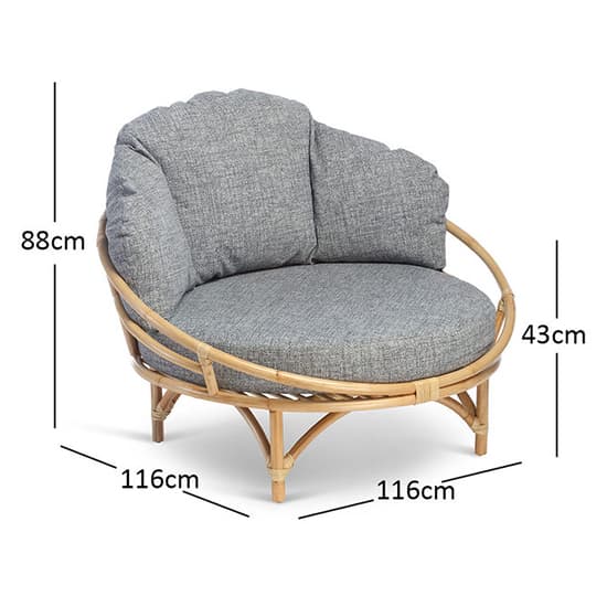 Surgut Rattan Snug Chair In Natural With Earth Grey Cushion_3