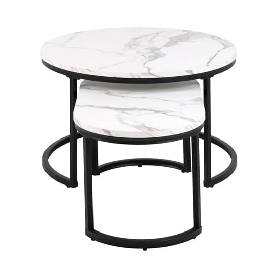 Suva Wooden Set Of 2 Coffee Tables In White Marble Effect_3