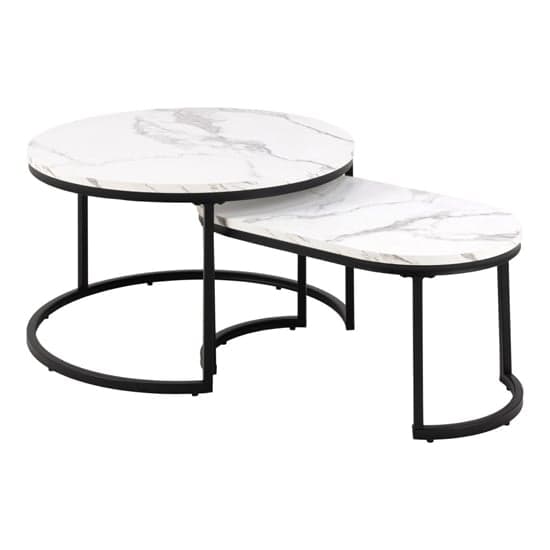 Suva Wooden Set Of 2 Coffee Tables In White Marble Effect_1