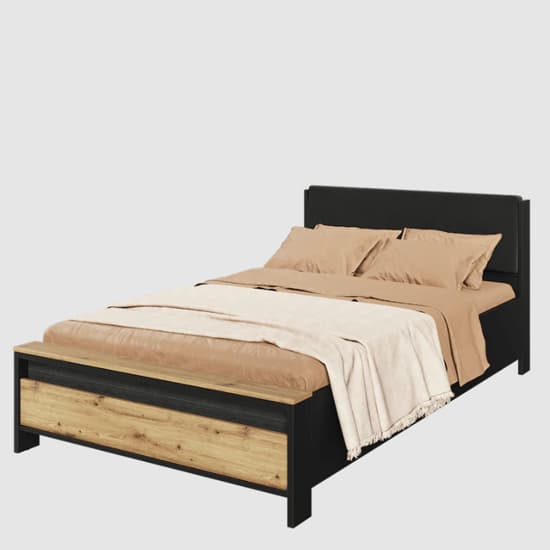 Swift Kids Wooden Double Bed In Artisan Oak_1
