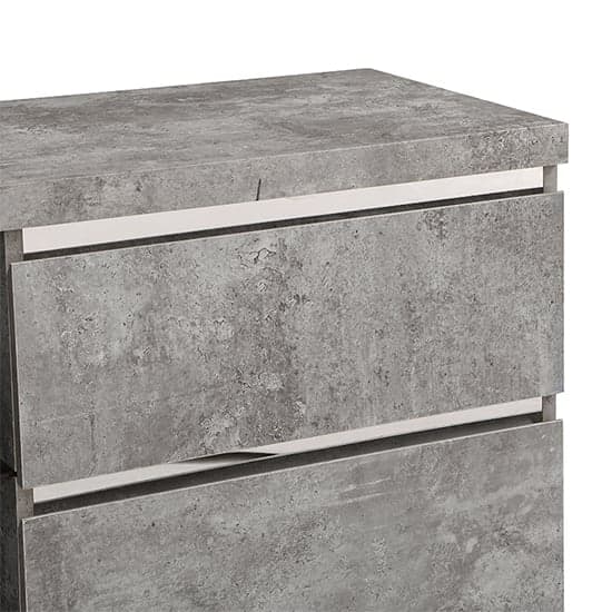 Sydney Wooden TV Stand With 4 Drawers In Concrete Effect_10