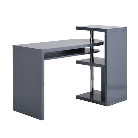 Sydney High Gloss Rotating Home And Office Laptop Desk in Grey_5