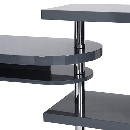 Sydney High Gloss Rotating Home And Office Laptop Desk in Grey_9