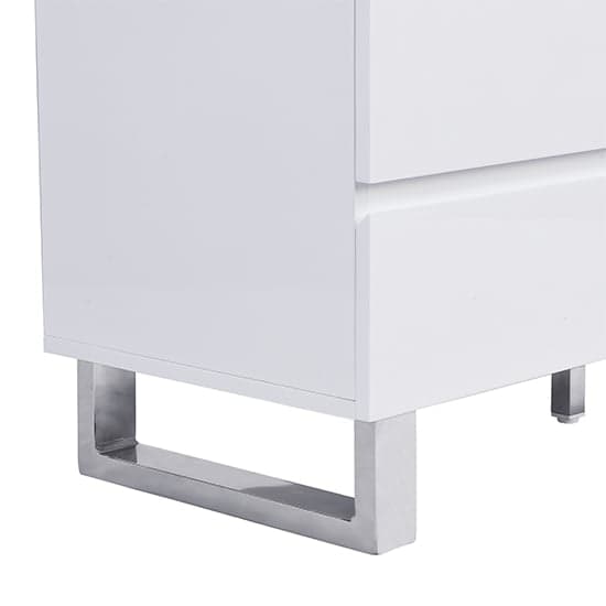 Sydney Highboard In White High Gloss With 2 Door And 3 Drawers_12