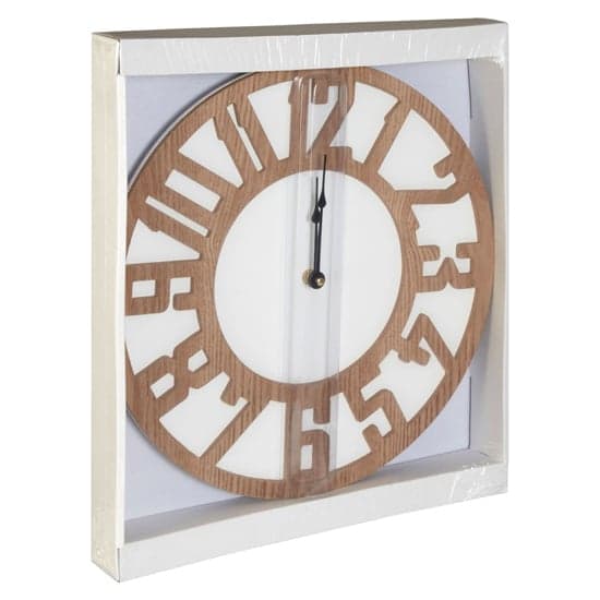 Symbia Round Wall Clock In Natural Wooden Frame_3
